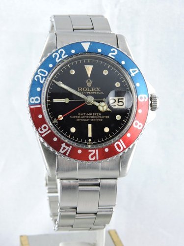 1961 Rolex GMT Master 1675 PCG, Gilt Exclamation Dial, Full Set