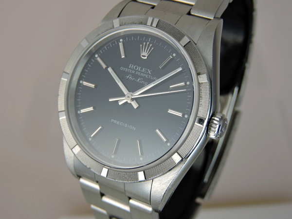 2004 Rolex OP Air King 14010M - Serviced with Box