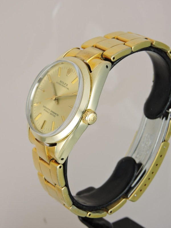 1972 Rolex Oyster Perpetual 1024 Gold Plated - Serviced