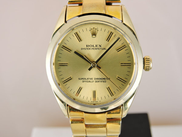 1972 Rolex Oyster Perpetual Gold Plated - Serviced w. Box